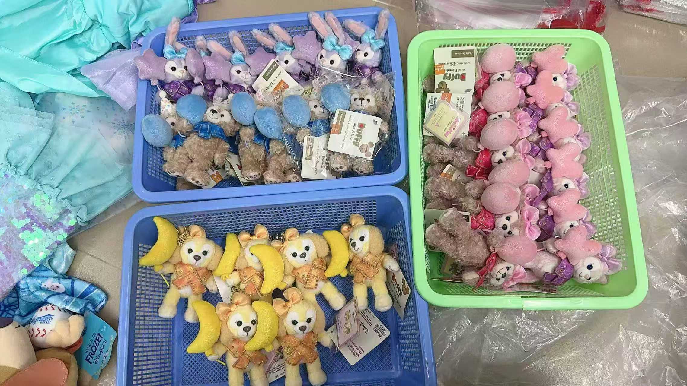 Baskets of sourced character charms