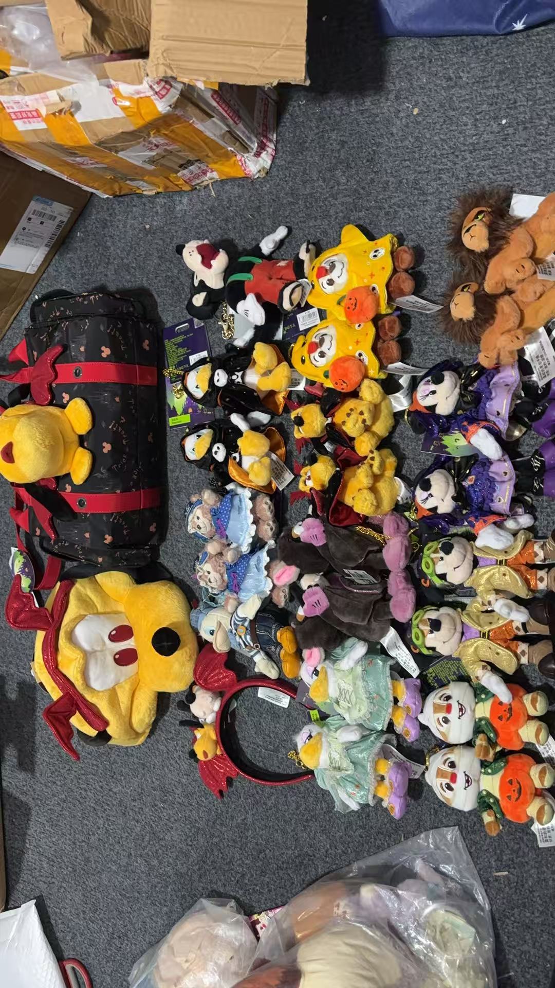 Halloween character charms and headbands from a sourcing batch